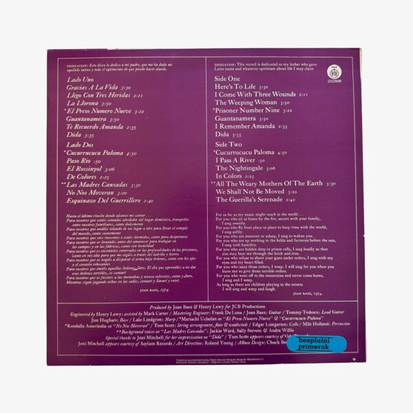 Plak - Joan Baez | Hits / Greatest & Others