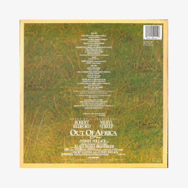 Plak - John Barry | Out Of Africa (Music From The Motion Picture Soundtrack)