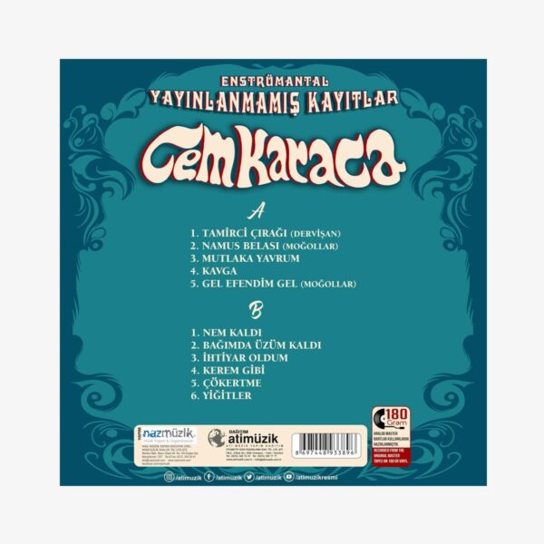 Plak - Cem Karaca | Yayınlanmamış Kayıtlar (Enstrümantal)