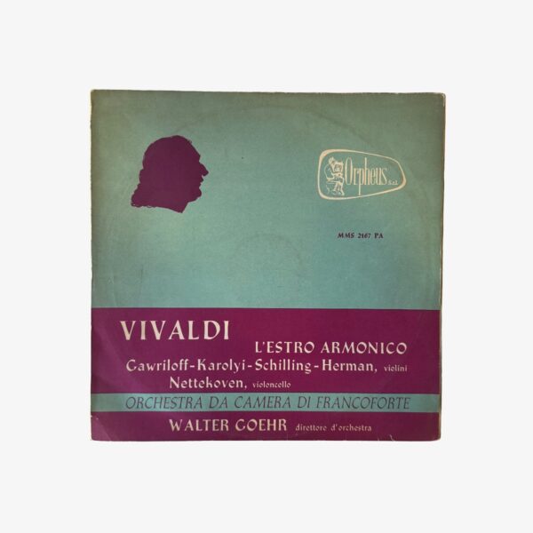 Plak - Vivaldi - Orchestra Da Camera Di Francoforte Conductor Walter Goehr | L'Estro Armonico